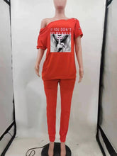 Load image into Gallery viewer, Fashion Print Breasted Two Piece Set（AY2387）

