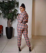 Load image into Gallery viewer, Plaid sling coat pants suit（AY1630）
