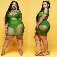 Load image into Gallery viewer, See-through solid color dress (without inner)AY1773
