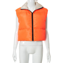 Load image into Gallery viewer, contrast color positive and negative two-wear sleeveless vest（AY1338）
