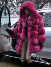 Load image into Gallery viewer, Hot selling imitation fox fur long sleeve big coat(A11242)
