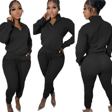 Load image into Gallery viewer, Pullover zipper casual sports suit(AY2531)
