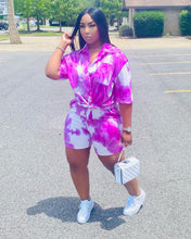 Load image into Gallery viewer, Ladies casual tie-dye suit（AY1079）
