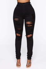 Load image into Gallery viewer, Fashion stretch ripped denim pencil pants（AY2320）
