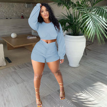 Load image into Gallery viewer, Fashion solid color pleated suit（AY1558)
