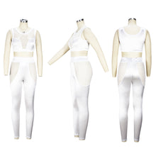 Load image into Gallery viewer, Two-piece mesh panel vest pants set AY2702

