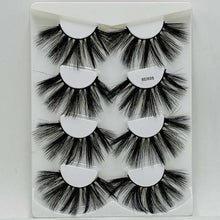 Load image into Gallery viewer, 25mm mink eyelashes(4 pairs)
