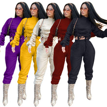 Load image into Gallery viewer, Drawstring sweater suit
