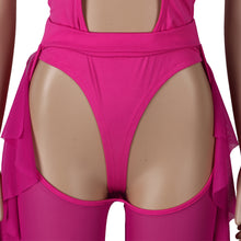 Load image into Gallery viewer, Sexy solid color mesh two-piece set（AY1807）
