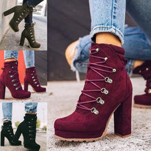 Load image into Gallery viewer, High-heel lace-up ankle boots（HPSD152）
