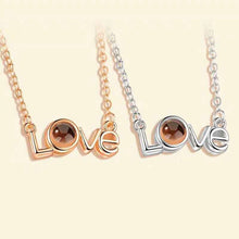 Load image into Gallery viewer, Hot selling Valentine&#39;s Day One Hundred Languages I Love You Projection Necklace
