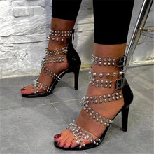 Load image into Gallery viewer, Fashion studded stiletto sandals（HPSD190）
