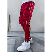 Load image into Gallery viewer, Spring and autumn stretch multi-bag reflective straight tube sports fitness casual pants(AY2575)
