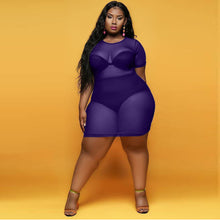 Load image into Gallery viewer, See-through solid color dress (without inner)AY1773
