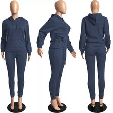 Load image into Gallery viewer, Plush sweater sports casual suit（AY2461）
