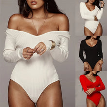 Load image into Gallery viewer, V-neck long-sleeved one-piece top（AY1592）
