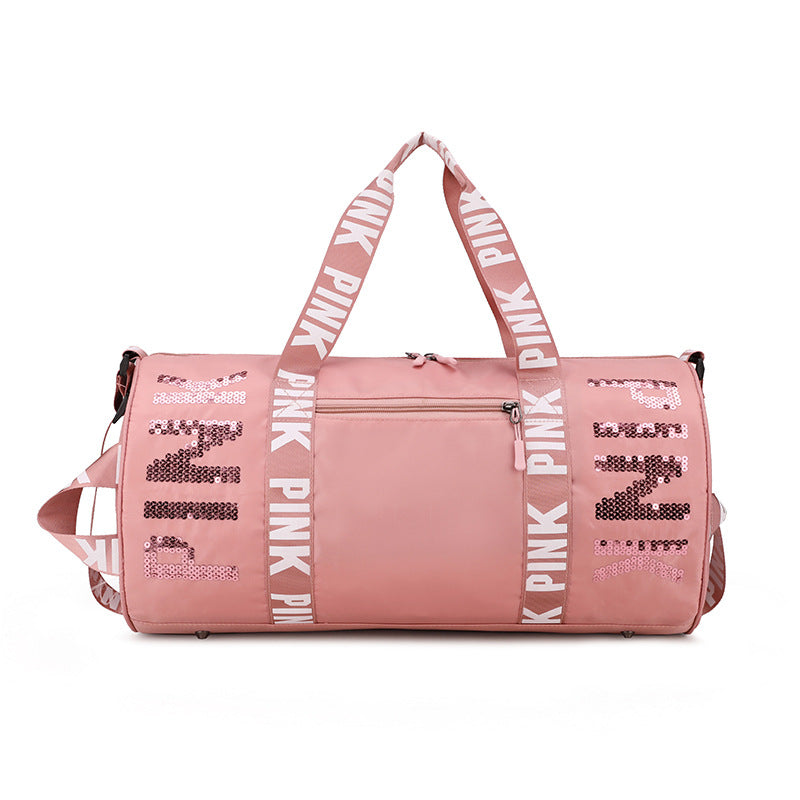PINK new sequined shoulder bag (general product, non-brand)
