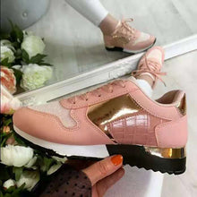 Load image into Gallery viewer, Colorblock casual lace-up flat sneakers（HPSD091）
