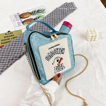 Load image into Gallery viewer, Personalized laser sequined letter oiler messenger bag（AB2088）
