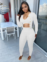Load image into Gallery viewer, Hand knitted sweater three piece cardigan set(AY2424)
