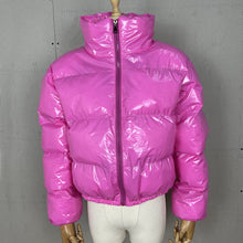 Load image into Gallery viewer, Solid color mirror zipper jacket（AY1491）
