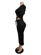 Load image into Gallery viewer, Bandage slim wrap hip dress one step skirt AY1912
