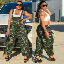 Load image into Gallery viewer, Strap Camo Pants Printed Loose Bodysuit AY2708
