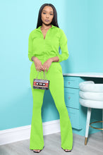 Load image into Gallery viewer, Fashion casual solid color flared pants suit（AY1296）
