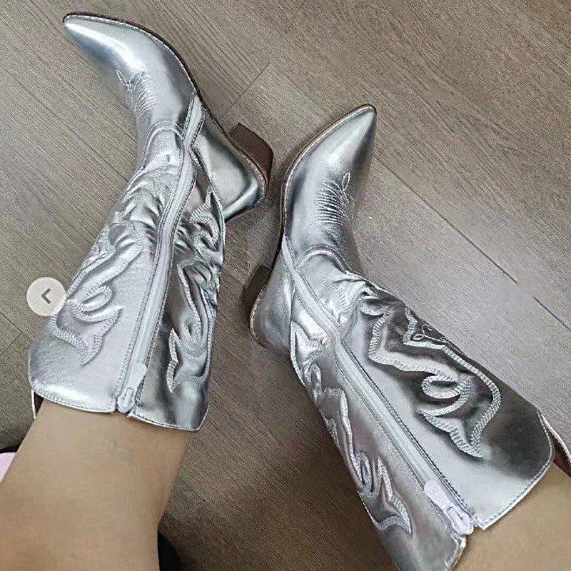 fashionable embroidered boots HPSD244