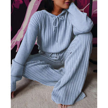 Load image into Gallery viewer, Pit strip loose hooded casual suit （AY1385）
