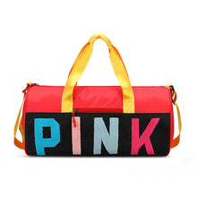 Load image into Gallery viewer, PINK color-blocking shoulder bag (normal product, non-brand)
