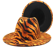 Load image into Gallery viewer, Printed double-sided color matching jazz hat（AE4073）
