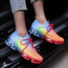Load image into Gallery viewer, Tie-dye casual flying woven air cushion mesh breathable running shoes（HPSD090）
