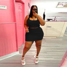 Load image into Gallery viewer, Fashion leisure two-piece Plus suit AY1061
