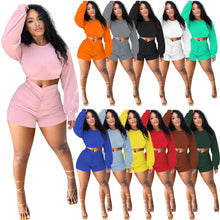 Load image into Gallery viewer, Fashion solid color pleated suit（AY1558)
