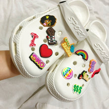Load image into Gallery viewer, Explosive style colorful hole shoes Baotou sandals（HPSD094)
