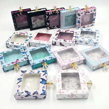 Load image into Gallery viewer, Hot sale butterfly printing false eyelashes packaging box
