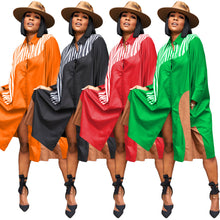 Load image into Gallery viewer, Colorblock Doll Sleeve Shirt Dress（AY2418）
