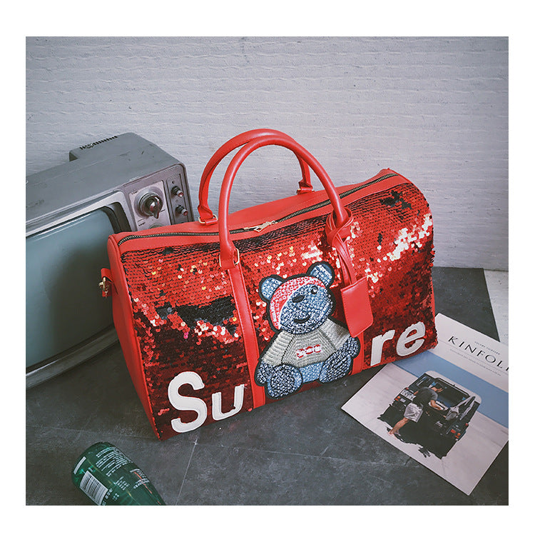 Hot selling fashion sequin travel bag