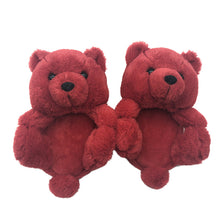 Load image into Gallery viewer, New style parent-child teddy bear slippers(Adult+children)
