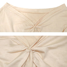 Load image into Gallery viewer, Sexy Navel Cropped Cross V-Neck Suit（AY2389）
