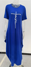 Load image into Gallery viewer, Solid color short-sleeved irregular dress（AY1376）
