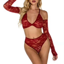 Load image into Gallery viewer, sexy lace underwear set (with gloves) S-6XL AY1614
