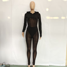 Load image into Gallery viewer, Sexy stitching mesh trousers suit（AY1647）
