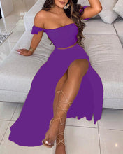 Load image into Gallery viewer, Tube top long skirt suit AY1158
