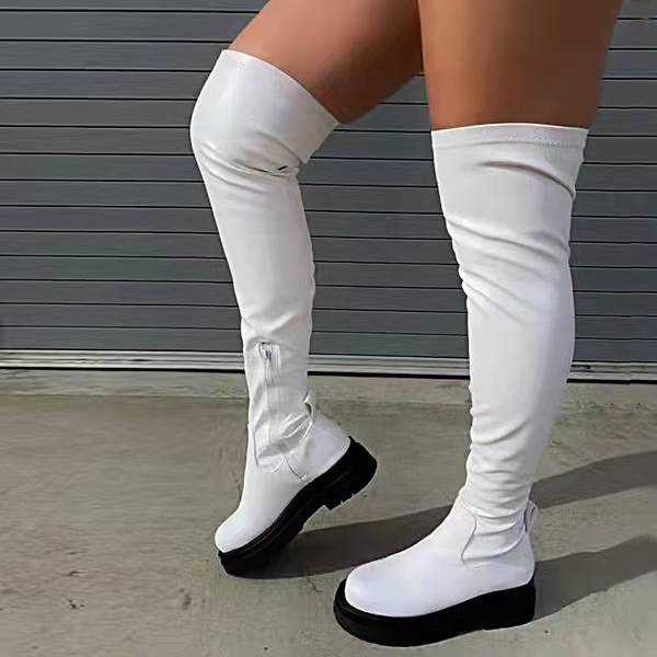 Fashion Long Boots Side Zipper Platform（HPSD166）