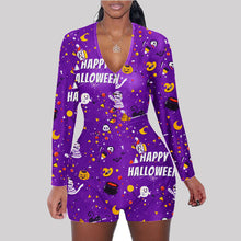 Load image into Gallery viewer, Halloween print long sleeve jumpsuit（AY1436）
