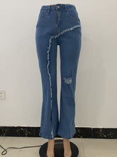 Load image into Gallery viewer, Fashion stretch ripped flared jeans（AY1465）
