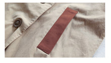 Load image into Gallery viewer, Children&#39;s contrast color long button trench coat（AY1340）
