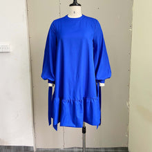 Load image into Gallery viewer, Solid Color Puff Sleeve Dress（AY2272）
